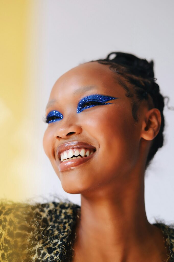 A pretty African woman smiling