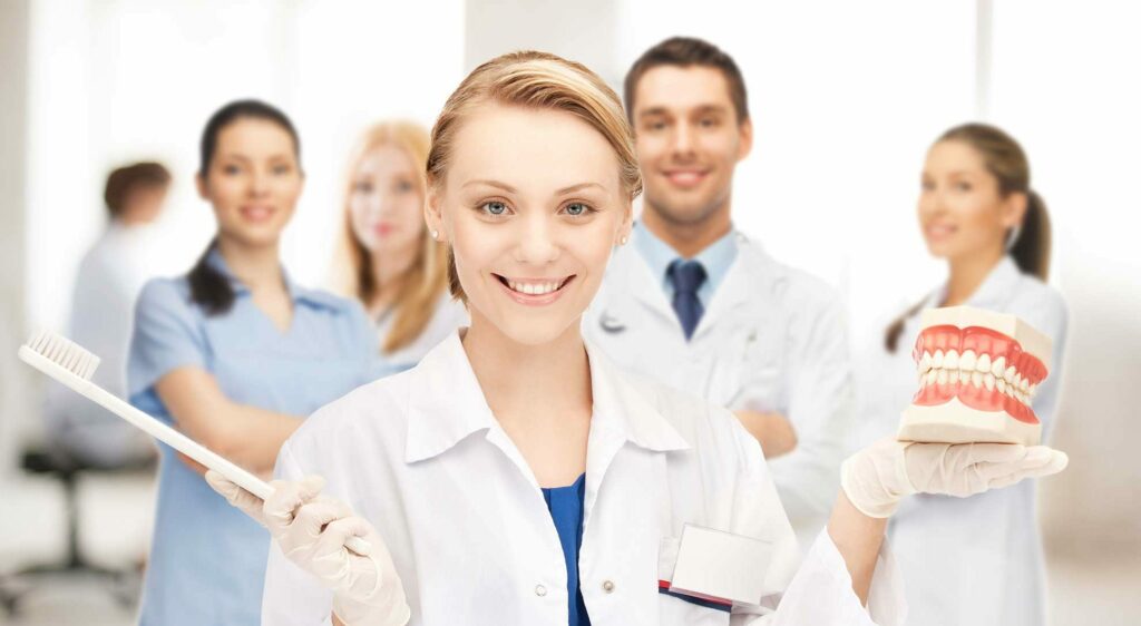 A team of dental professionals